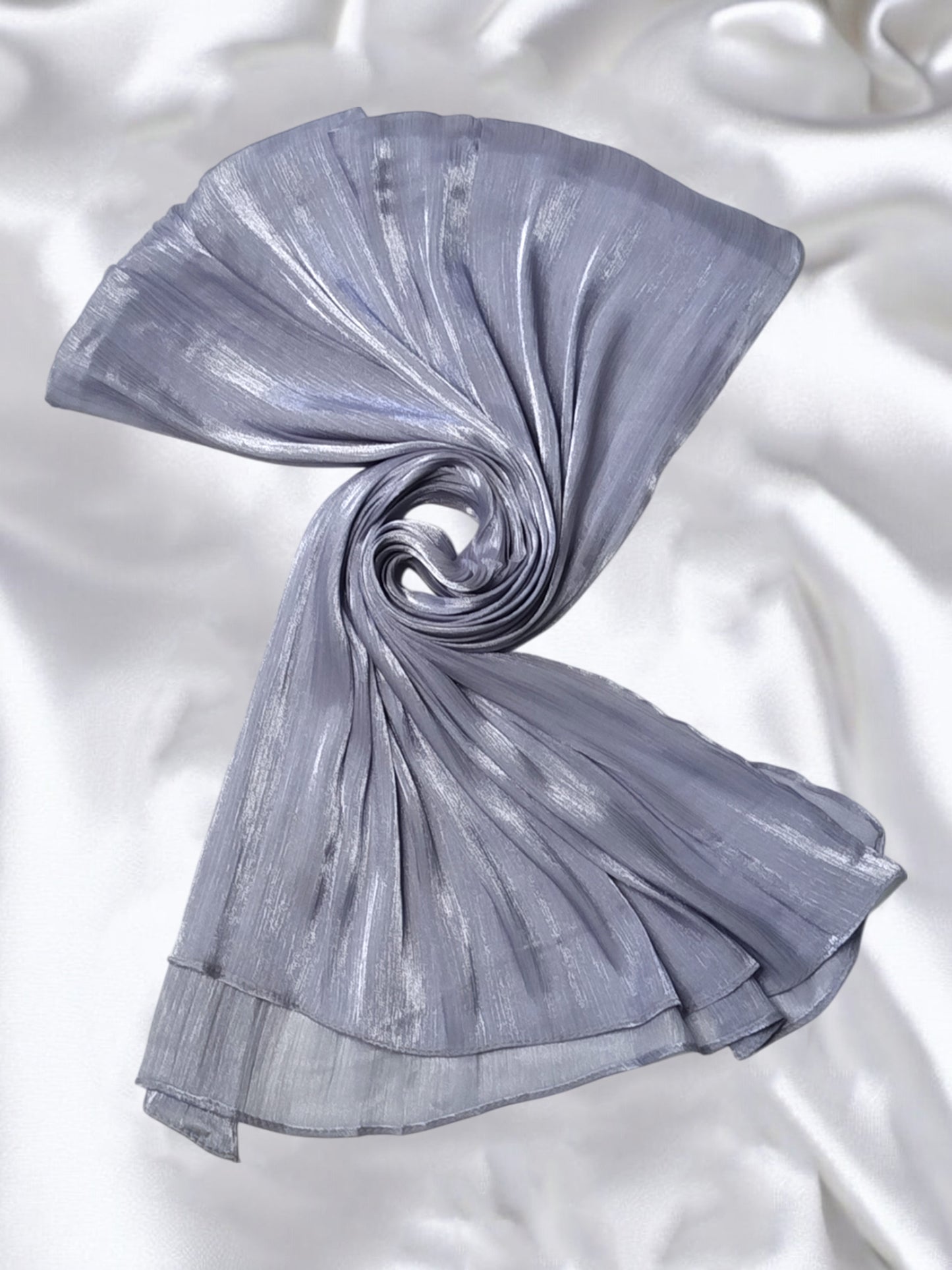 Organza Hijab - Steel Blue