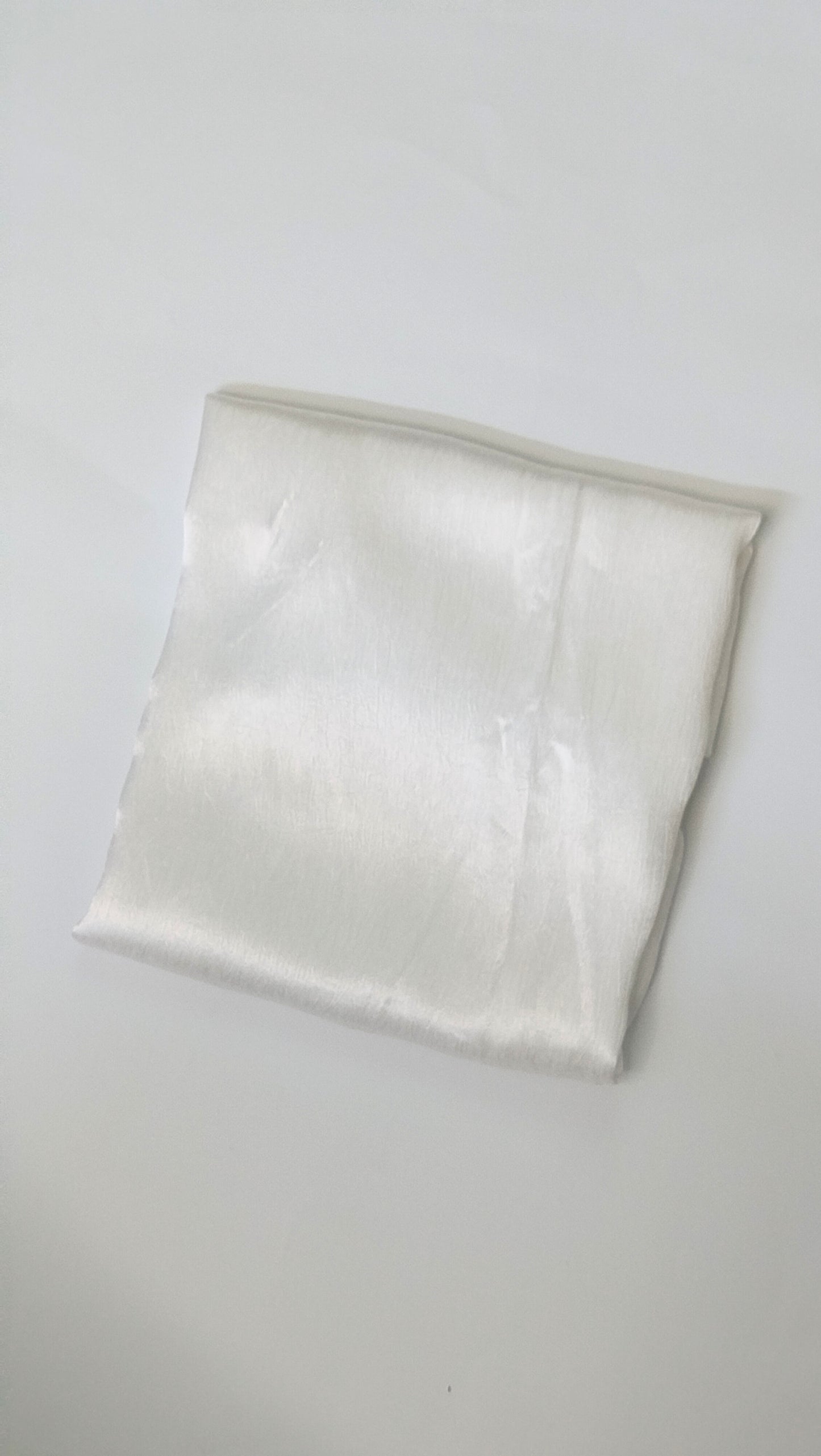 Pearl White: Crinkle Silk Hijab