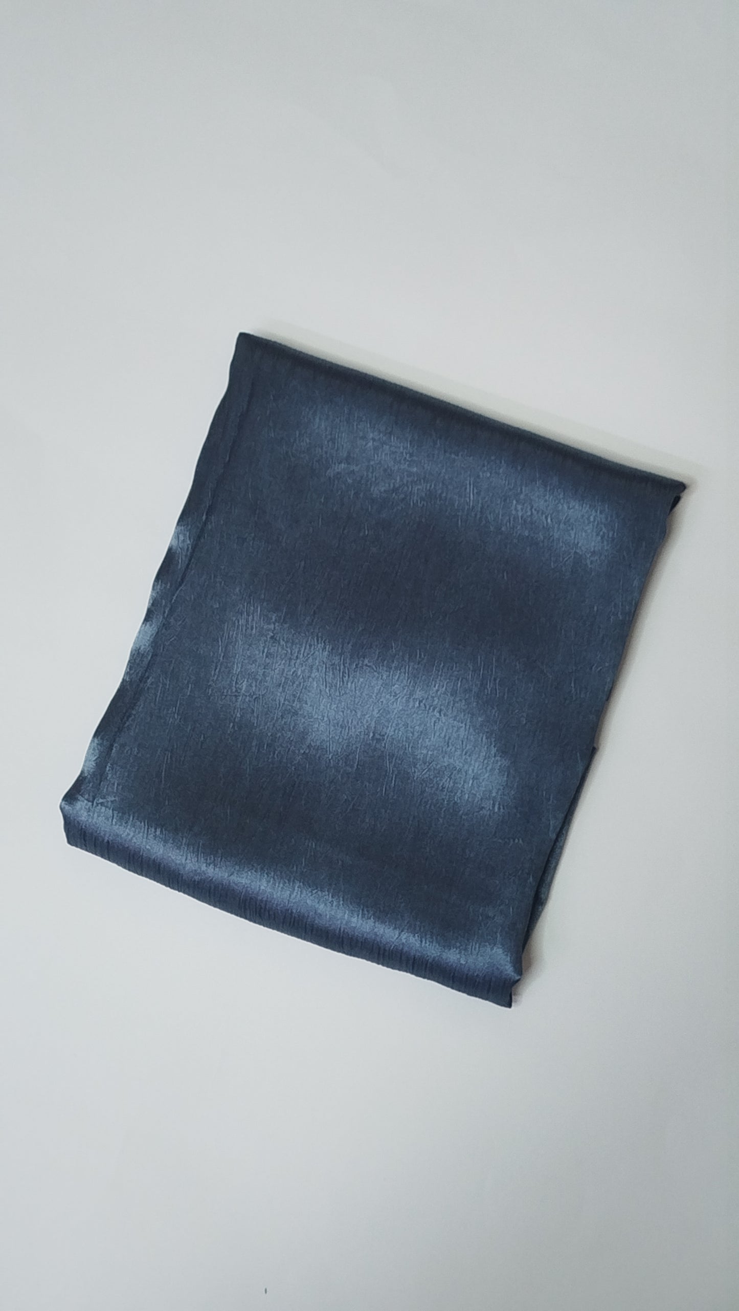 Denim Blue: Crinkle Silk Hijab