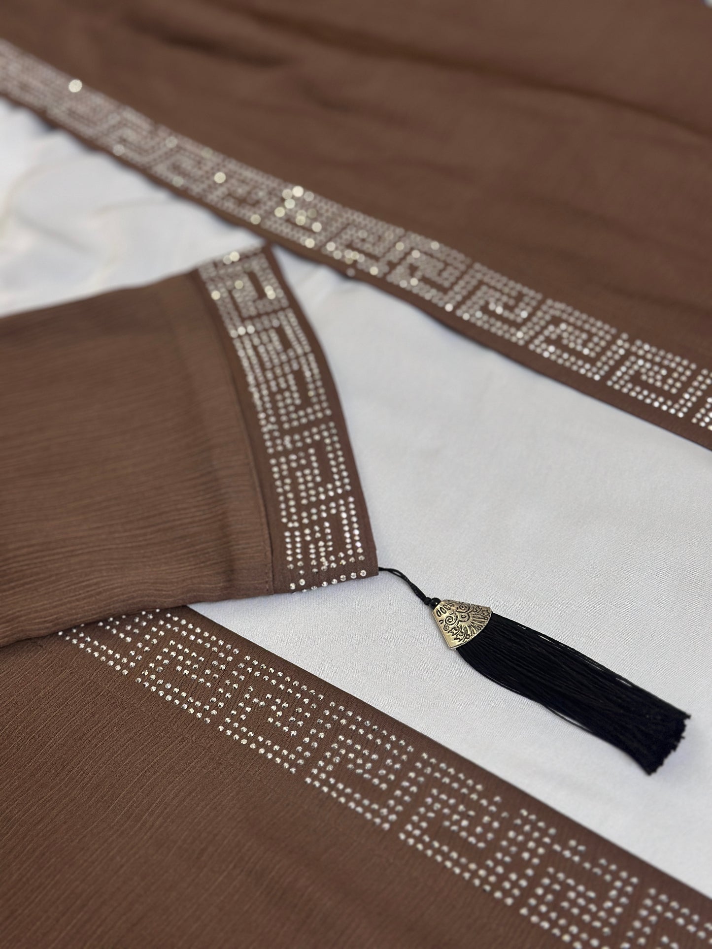 Chocolate Grace Coat Abaya