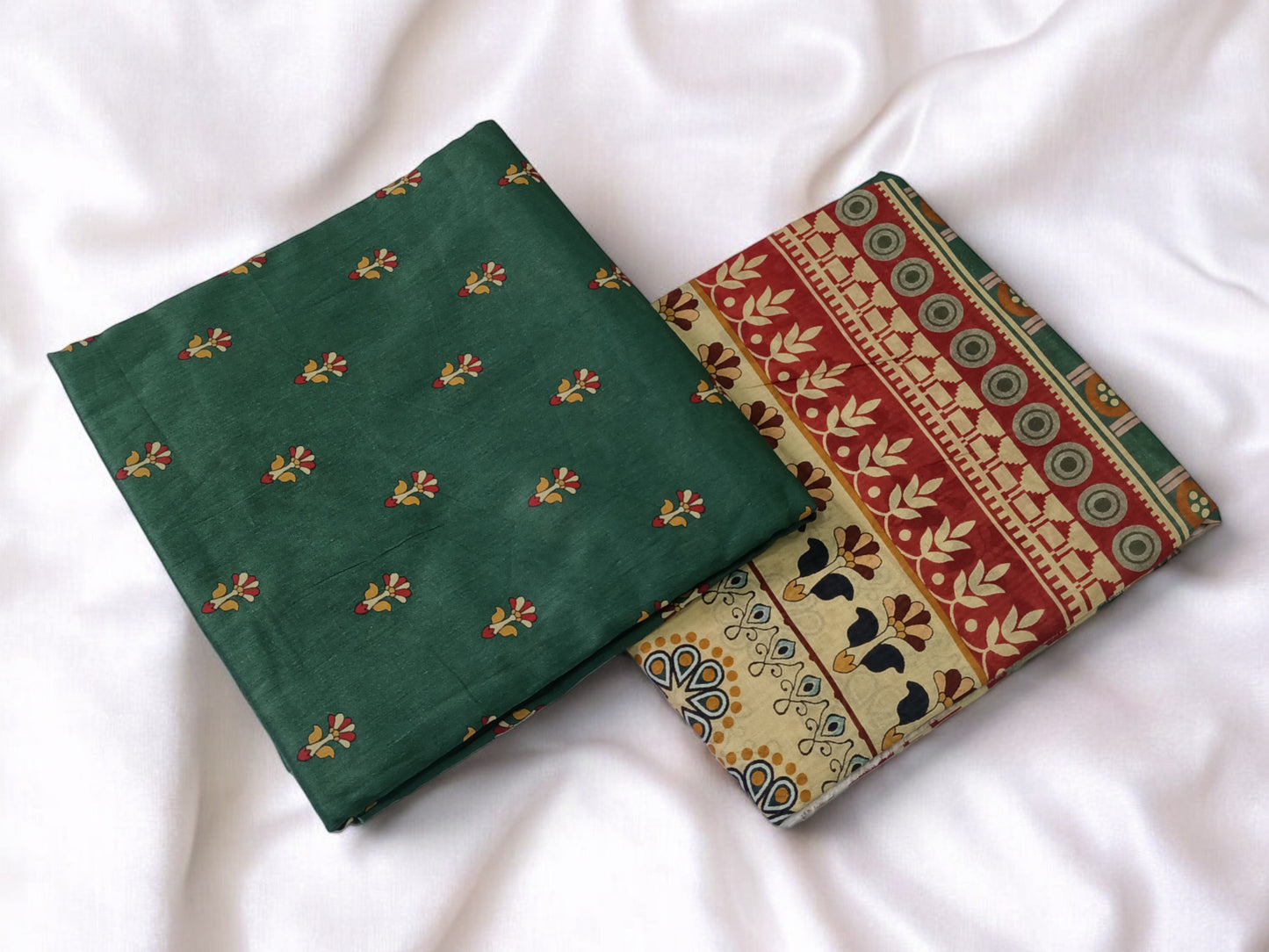 بدلة خضراء مطبوعة من ريجاليا مكونة من 3 قطع - IS5