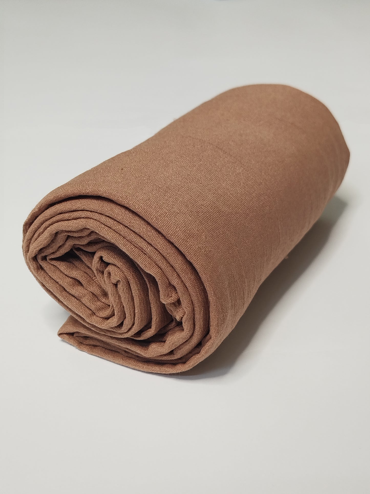 حجاب قطني منسوج: لون الكراميل الدافئ