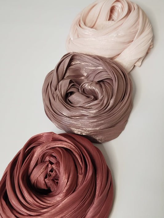A collection of hijabs in various colors styled with different outfits to match skin tones – ZARIKLER hijab style guide