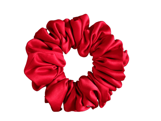 Red Medium - Silk Scrunchie