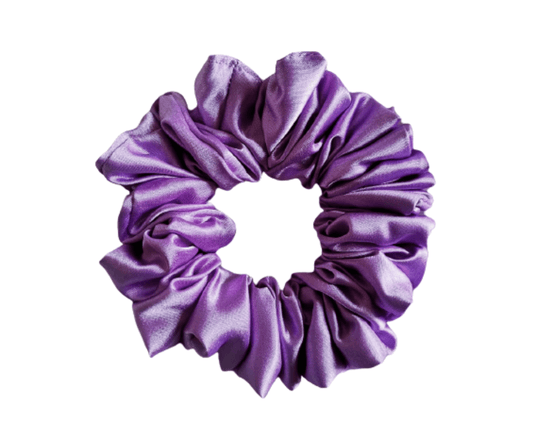 Purple Medium - Silk Scrunchie