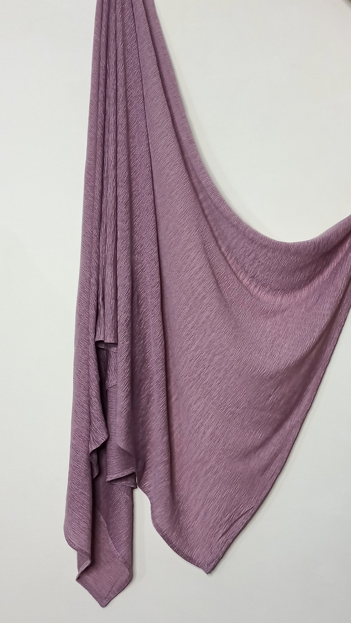 Pleated Jersey Hijabs - Soft Lilac