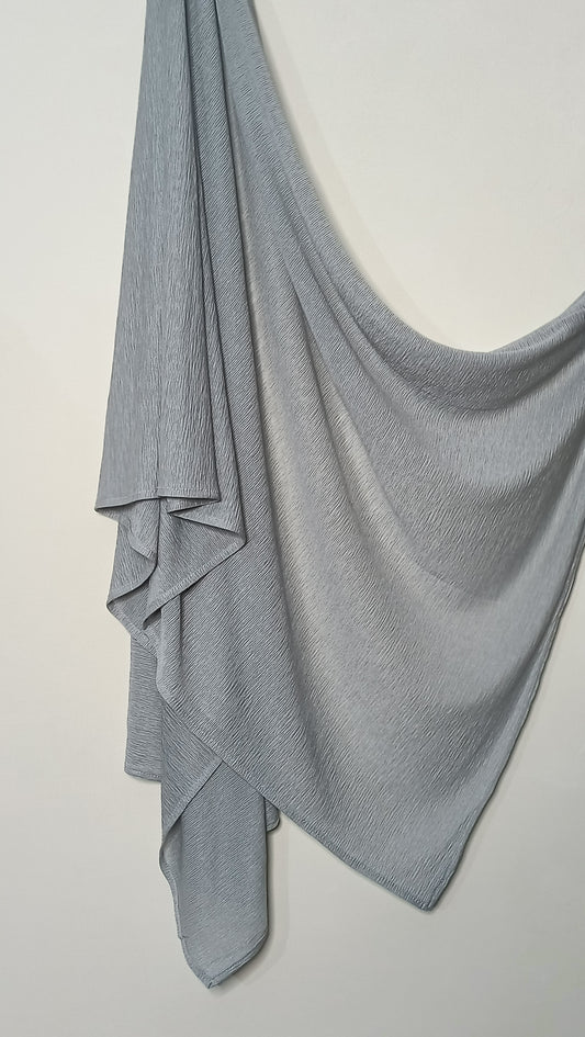 Pleated Jersey Hijabs - Ash Grey