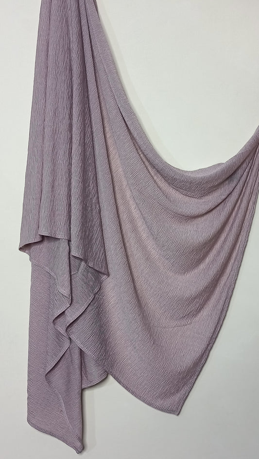 Pleated Jersey Hijabs - Mauve Charm