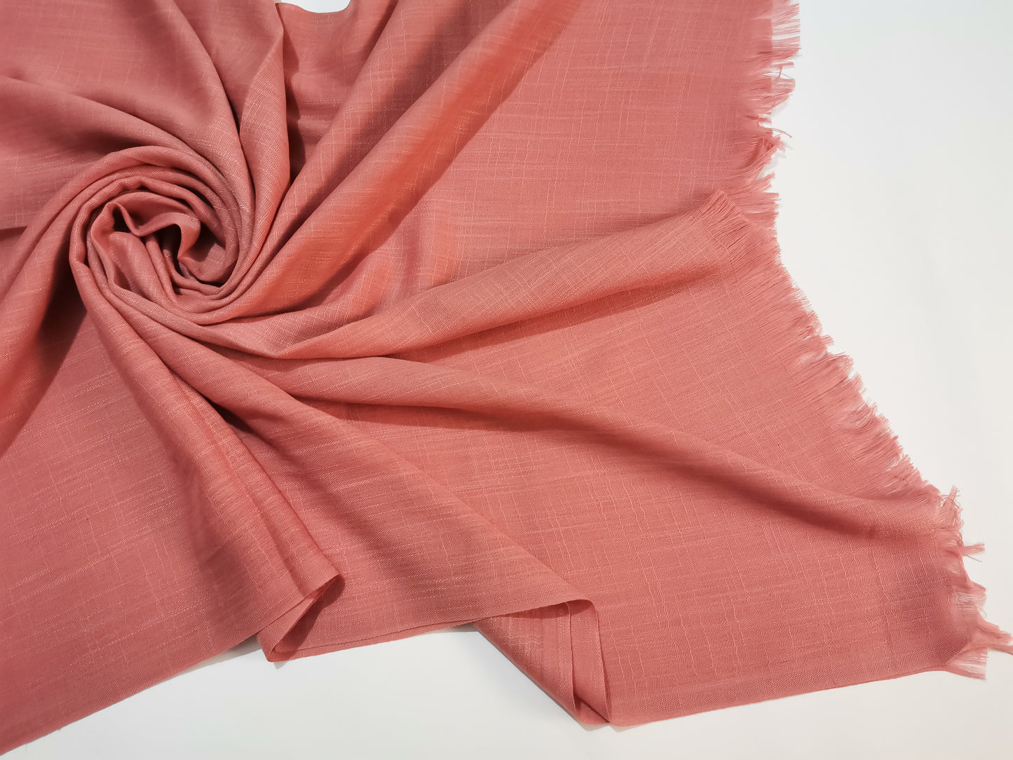 Turkish Lawn Hijab - Coral Pink