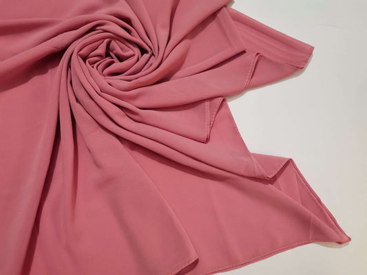 Georgette Hijab - Dusty Rose