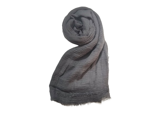 Crimps Hijab - Dark Grey