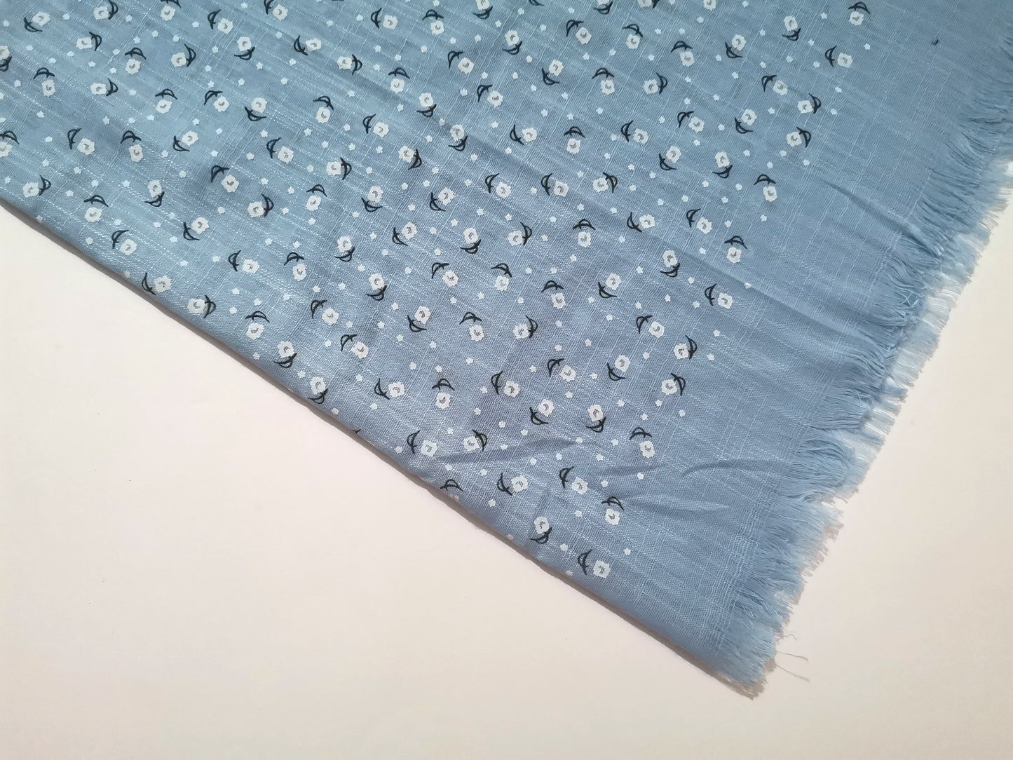 Block Print Hijab - Sky Blue