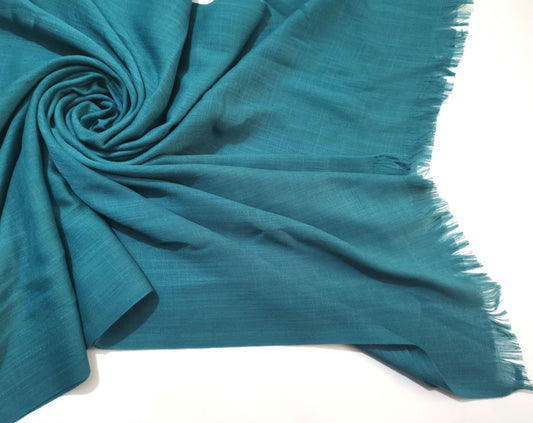 Turkish Lawn Hijab - Deep Teal