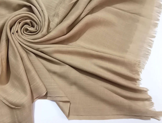 Turkish Lawn Hijab - Sandy Brown