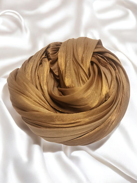 Organza Hijab - Golden Amber