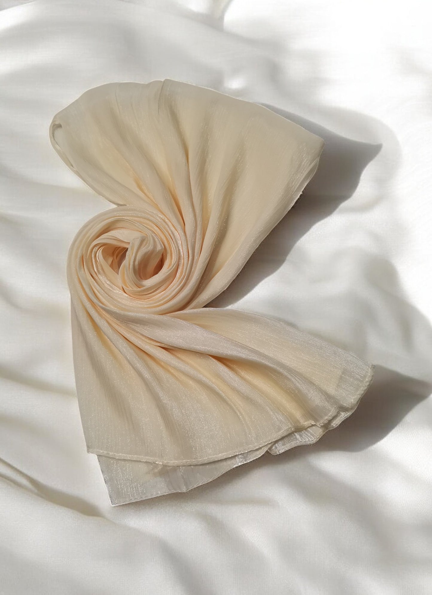 Organza Hijab - Ivory Cream