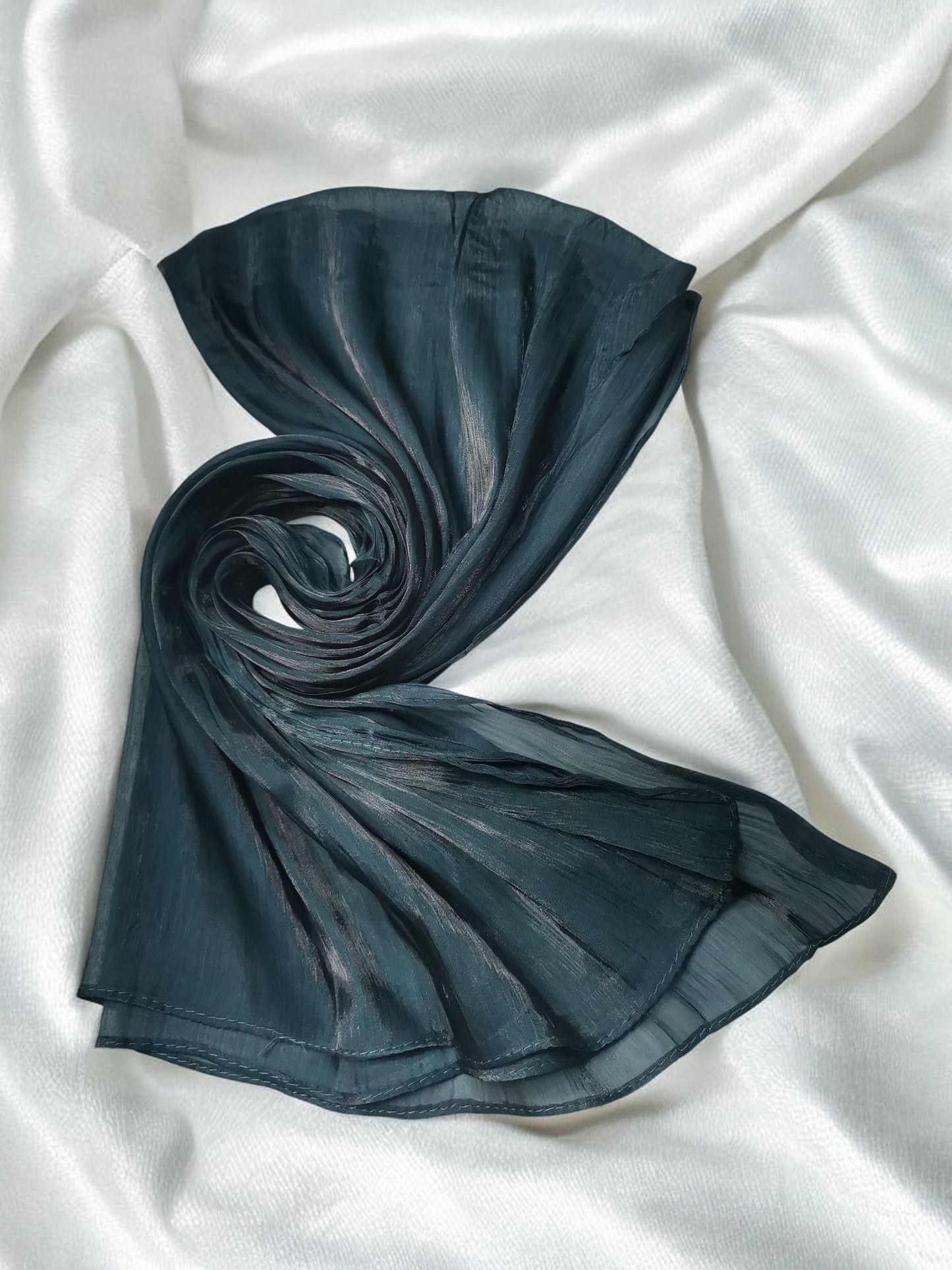 Organza Hijab - Deep Teal