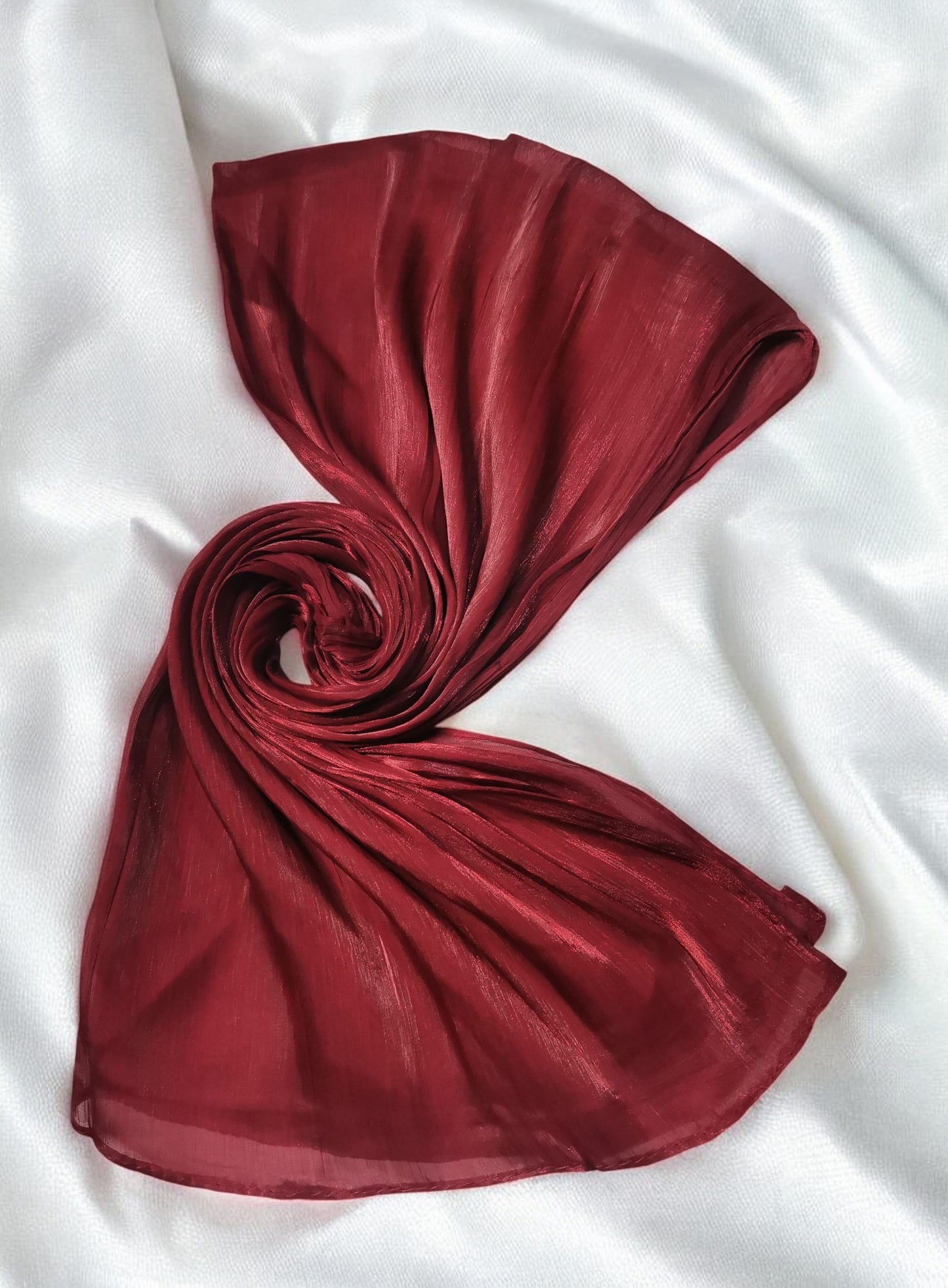 Organza Hijab - Ruby Red