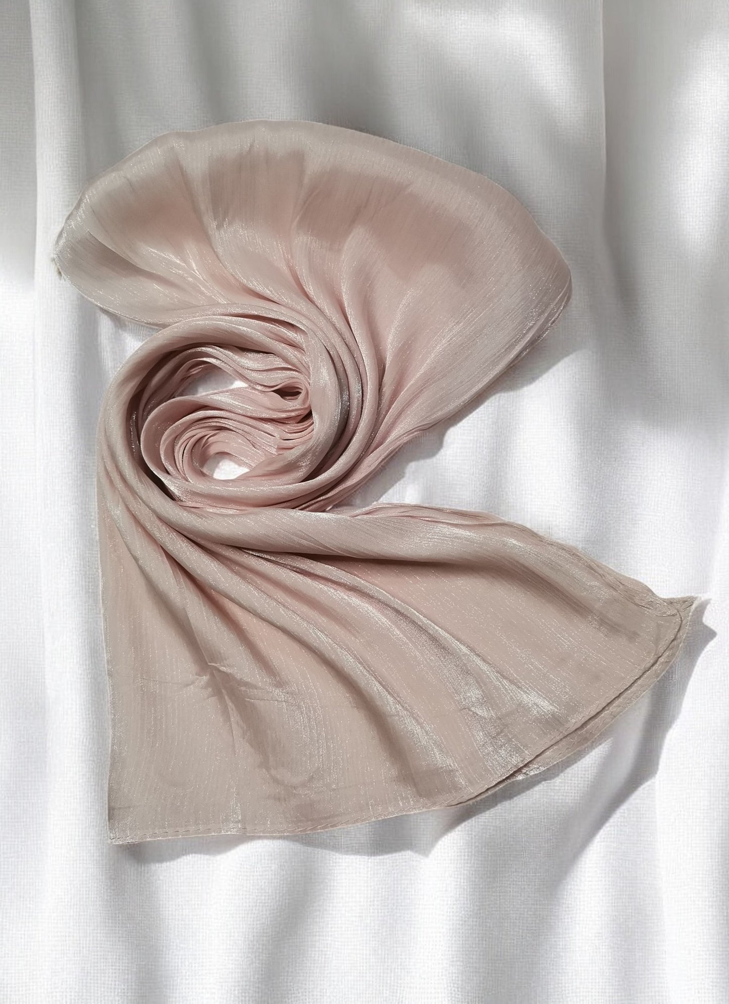 Organza Hijab - Powder Pink