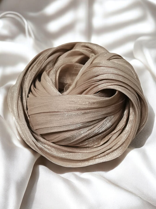 Organza Hijab - Cocoa Brown