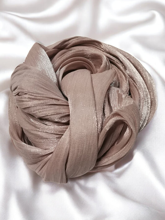 Organza Hijab - Sandstone Beige