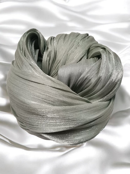 Organza Hijab - Sage Mist