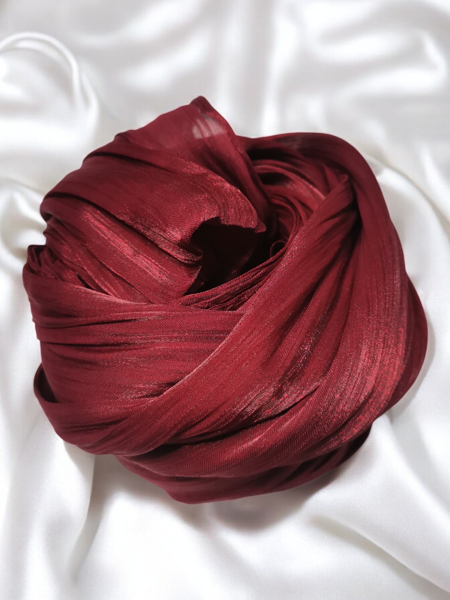 Organza Hijab - Ruby Red