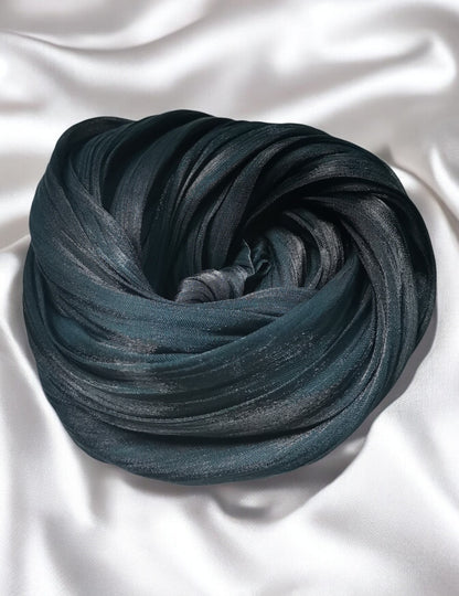 Organza Hijab - Deep Teal