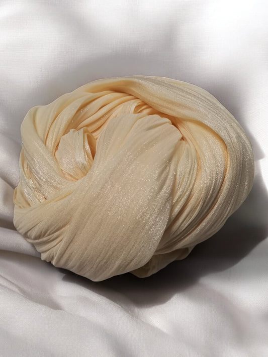 Organza Hijab - Ivory Cream