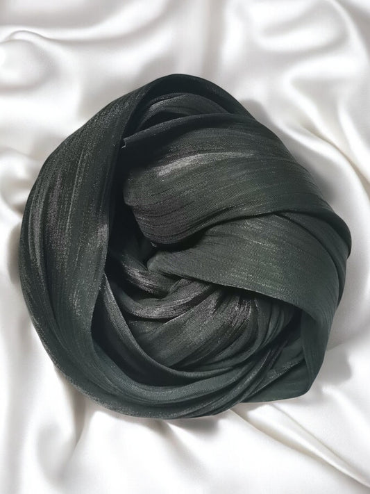 Organza Hijab - Forest Green