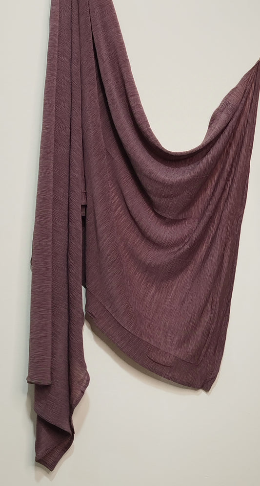 Pleated Jersey Hijabs - Mulberry Purple