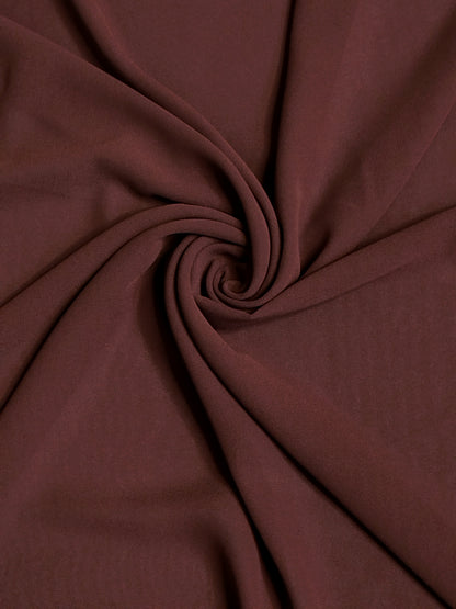 Georgette Hijab - Deep Maroon