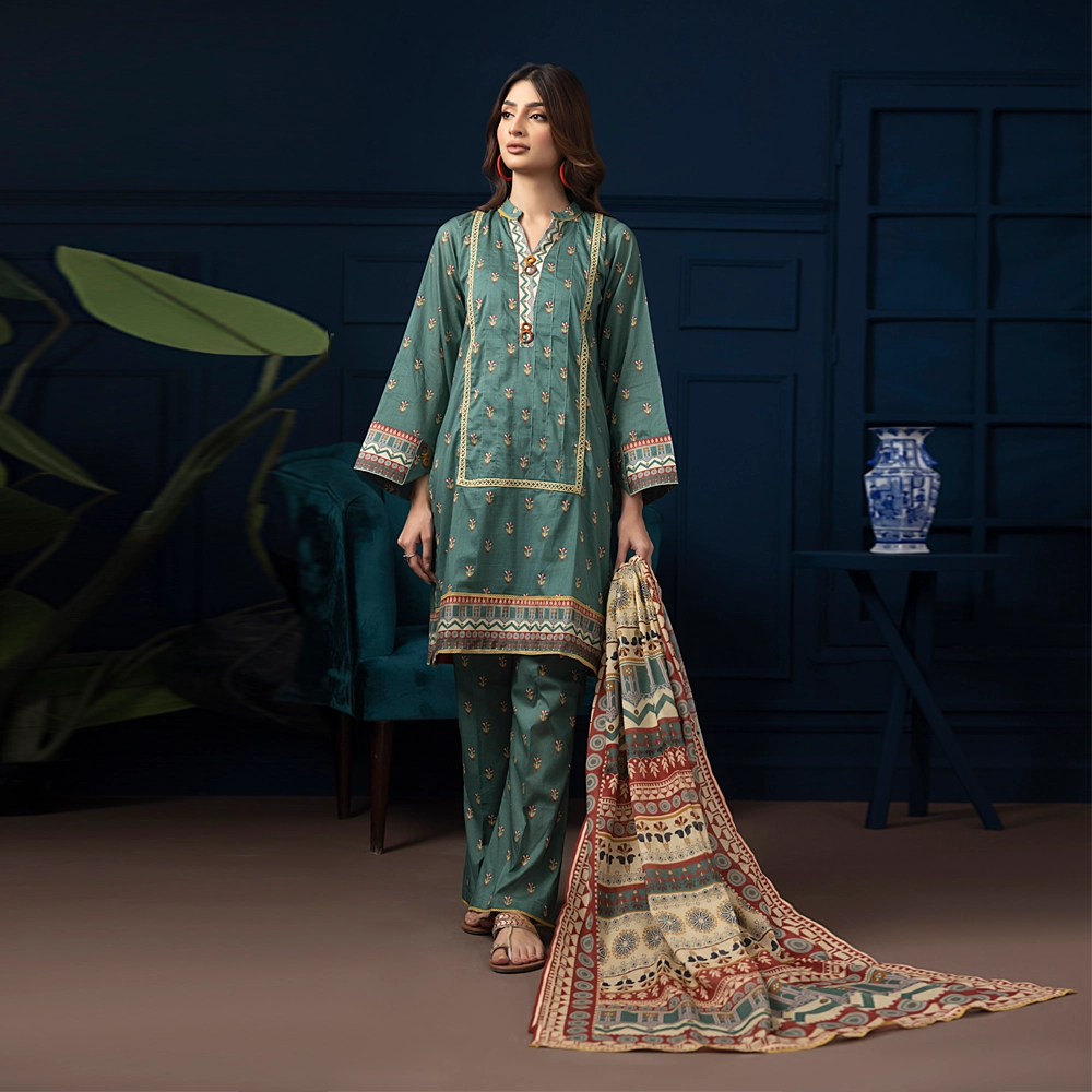 Regalia-3PC Printed Lawn Suit - IS5