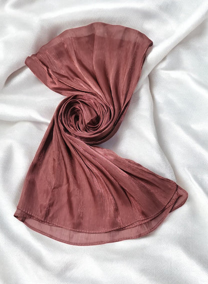 Organza Hijab - Blush Mauve