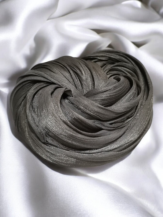 Organza Hijab - Charcoal Grey