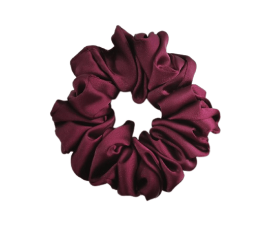 Magenta Medium - Silk Scrunchie