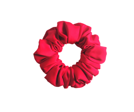 Red Small - Silk Scrunchie