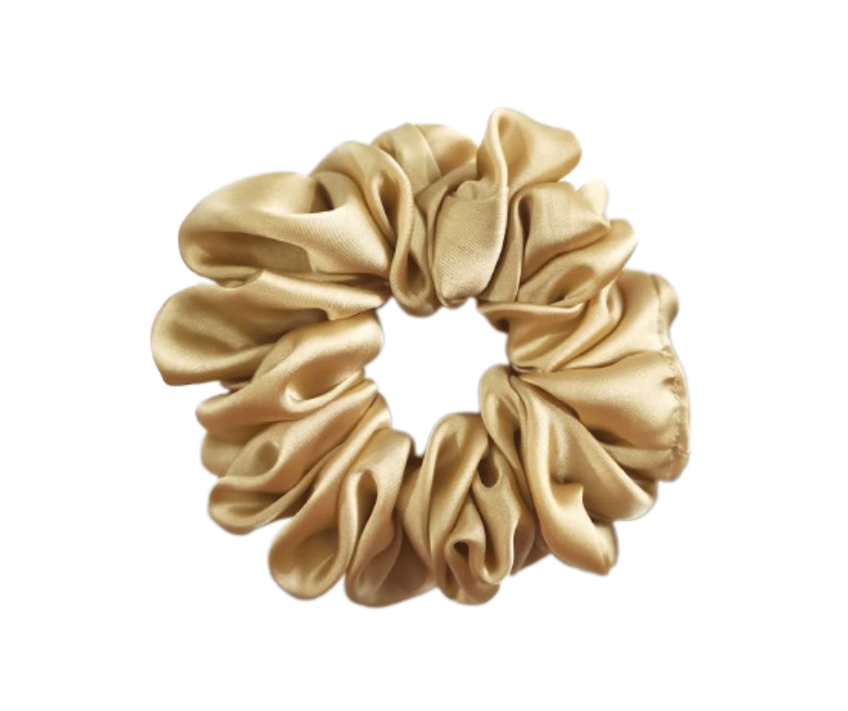 Golden Medium - Silk Scrunchie