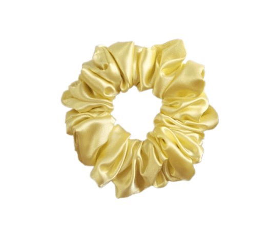 Yellow Medium - Silk Scrunchie