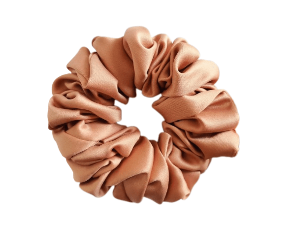 Bronze Medium - Silk Scrunchie