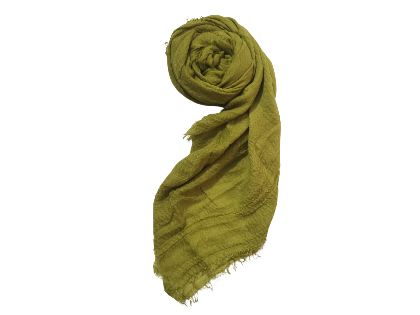 Crimps Hijab - Olive Green