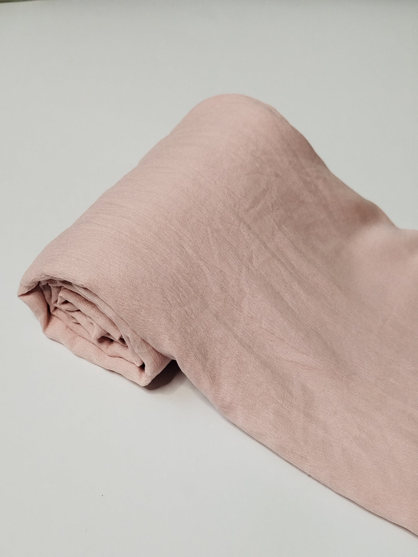 Textured Cotton Hijab: Soft Pink