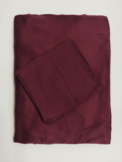 Maroon Red: Jersey Hijab With Matching Cap