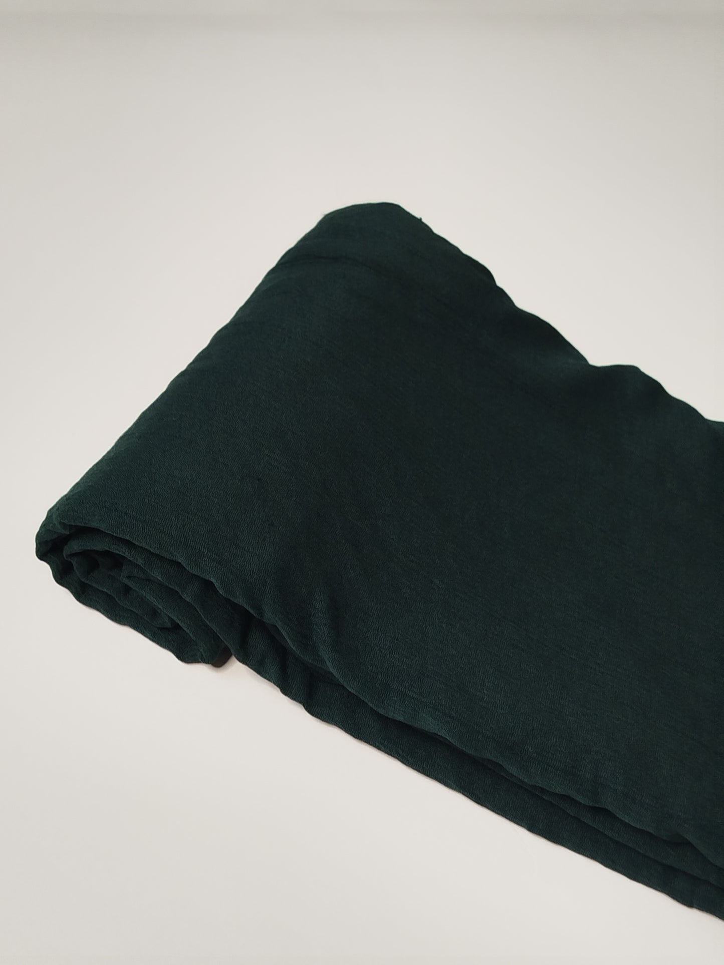 Textured Cotton Hijab: Emerald Green