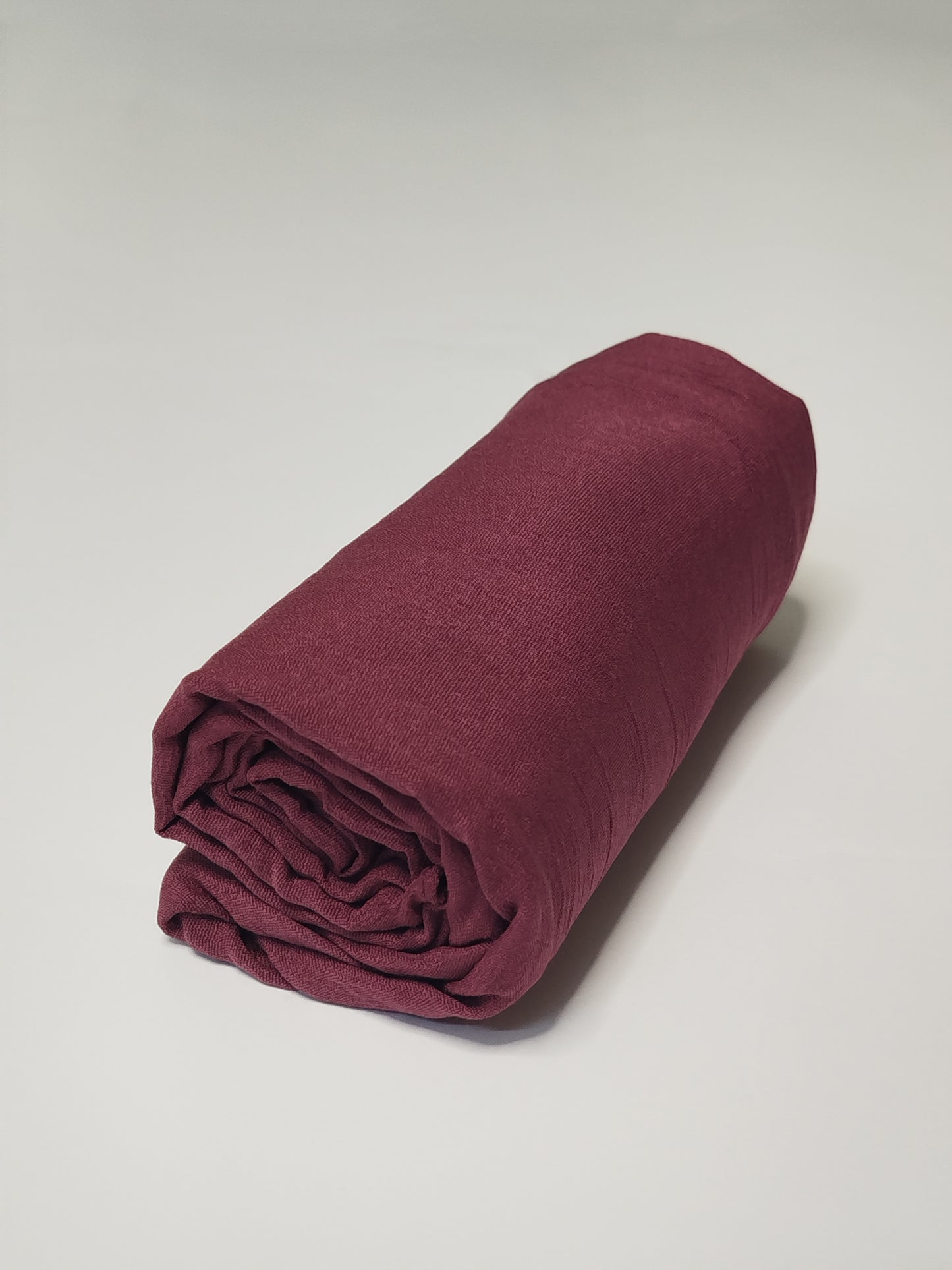 Textured Cotton Hijab: Plum Wine