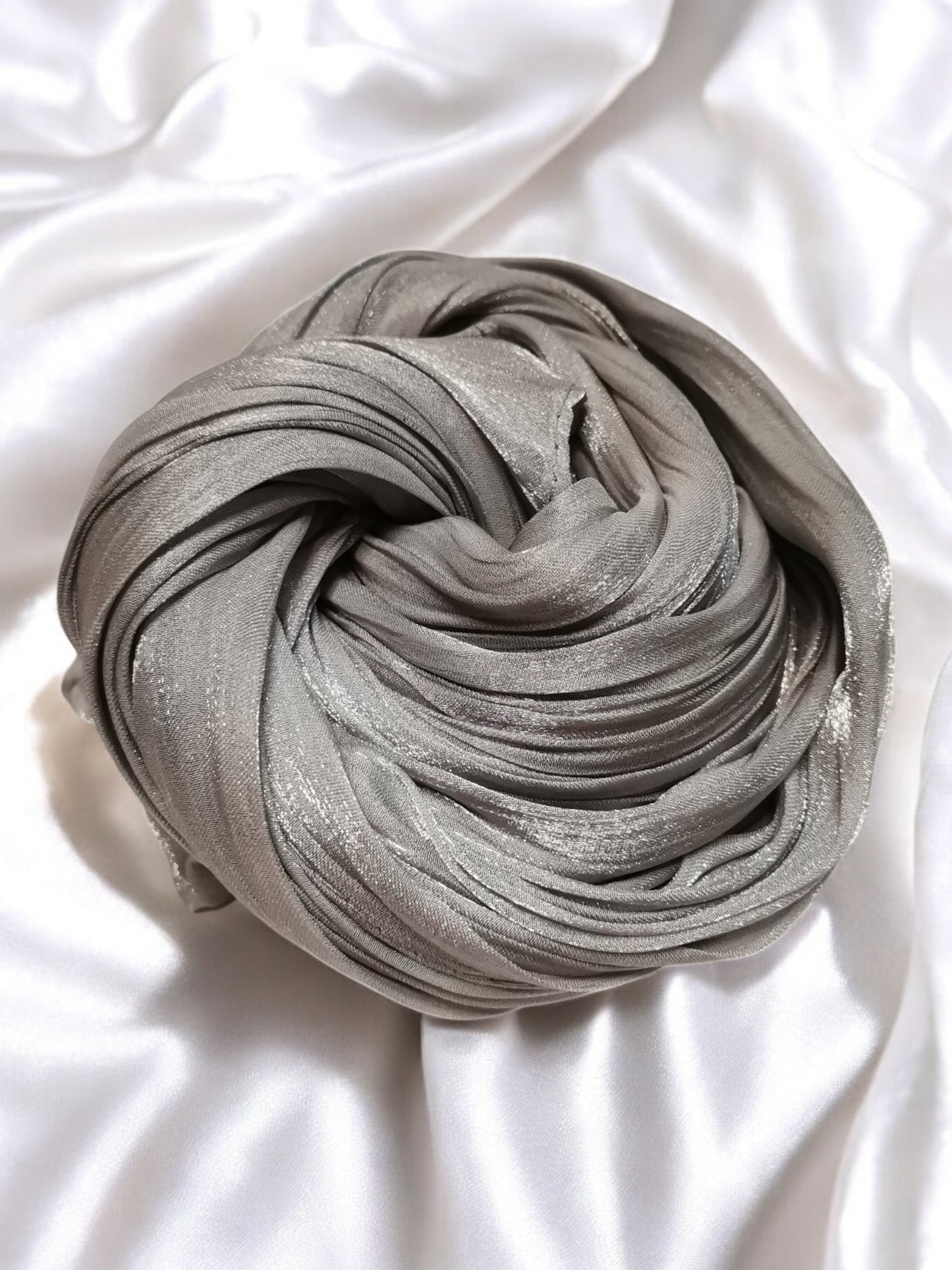 Organza Hijab - Silver Grey