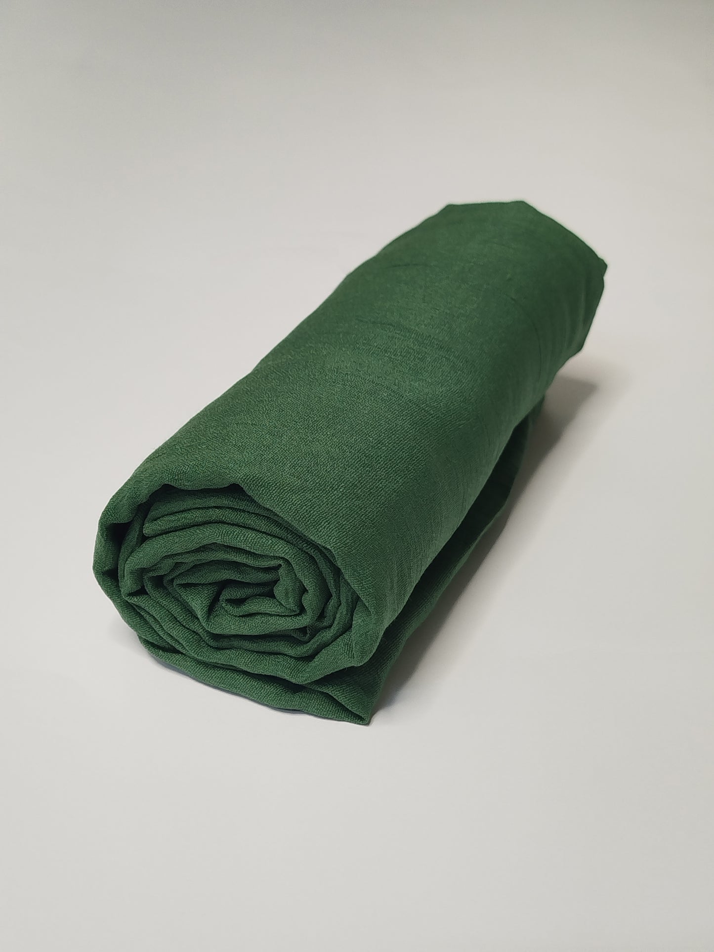 Textured Cotton Hijab: Forest Green