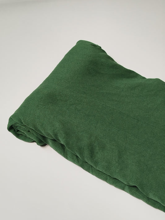 Textured Cotton Hijab: Forest Green