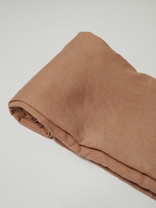 Textured Cotton Hijab: Dusty Peach