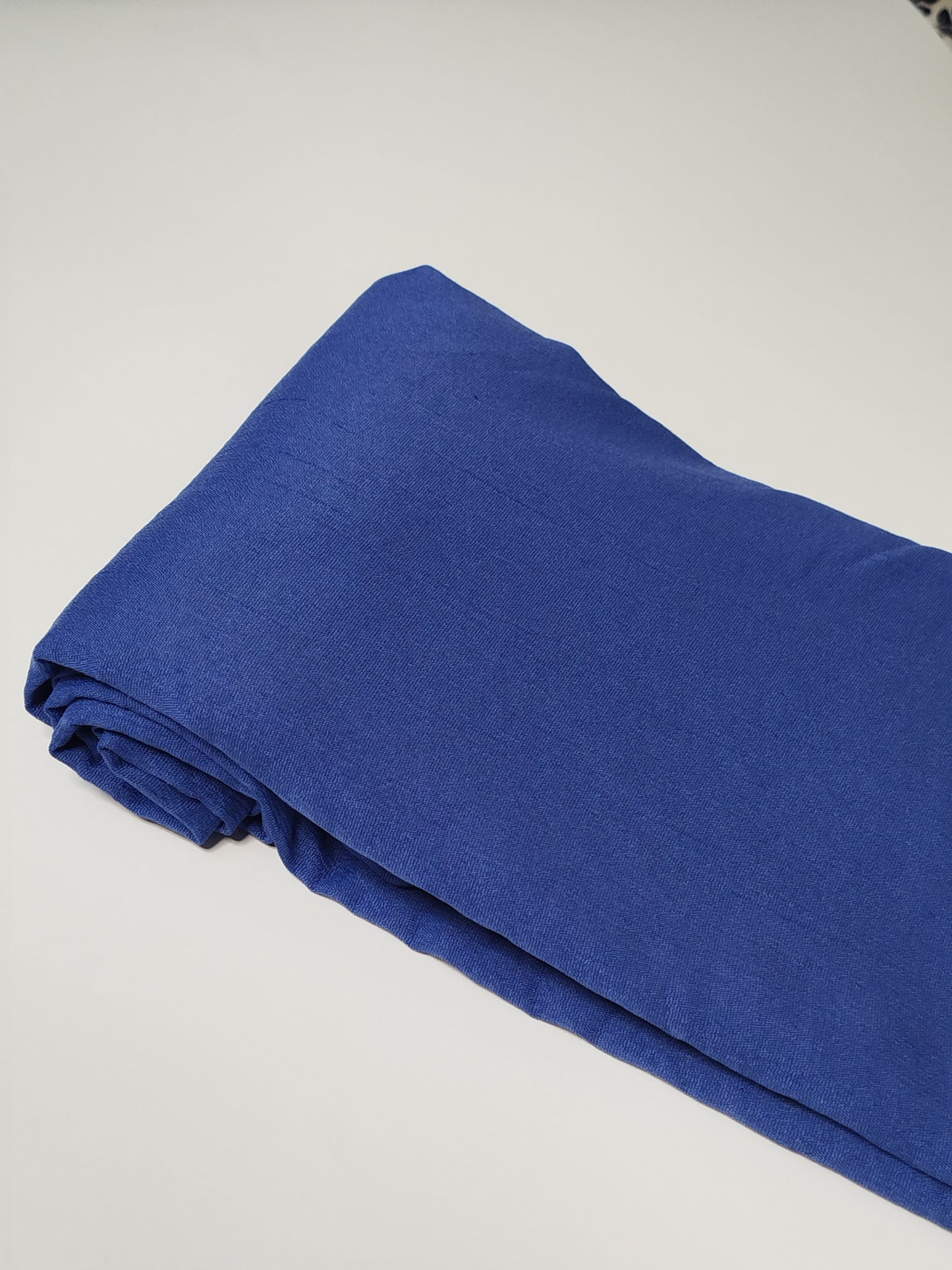 Textured Cotton Hijab: Royal Blue